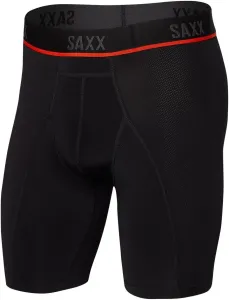 SAXX Kinetic Long Leg Boxer Brief Grey Mini Stripe S Intimo e Fitness
