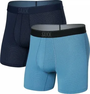 SAXX Quest 2-Pack Boxer Brief Maritime/Slate 2XL Intimo e Fitness