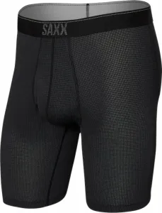 SAXX Quest Long Leg Boxer Brief Black II L Intimo e Fitness