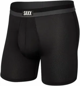 SAXX Sport Mesh Boxer Brief Black L Intimo e Fitness