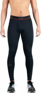 SAXX Kinetic Long Tights Black L Pantaloni / leggings da corsa