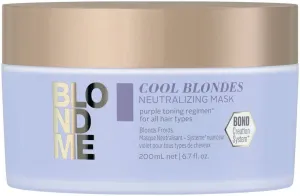 Schwarzkopf Professional BlondMe Cool Blondes Neutralizing Mask maschera nutriente per capelli biondo platino e grigi 200 ml