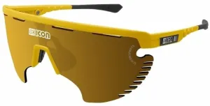 SCICON Aerowing Lamon Yellow Gloss/SCNPP Multimirror Bronze/Clear Occhiali da ciclismo