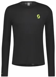 Scott RC Run LS Mens Shirt Black/Yellow 2XL Maglietta da corsa a maniche lunghe
