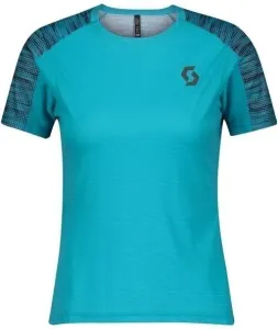 Scott Shirt Trail Run Breeze Blue/Dark Purple XS Maglietta da corsa a maniche corte