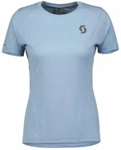 Scott Trail Run SS Womens Shirt Glace Blue L Maglietta da corsa a maniche corte