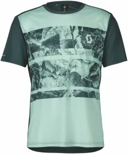 Scott Trail Flow S/SL Men's Shirt Green/Aruba Green XL Maglietta