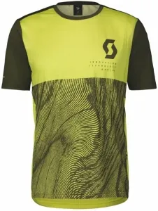 Scott Trail Vertic S/SL Men's Shirt Maglietta Bitter Yellow/Fir Green S