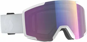 Scott Shield Mineral White/Enhancer Teal Chrome Occhiali da sci