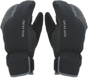 Sealskinz Waterproof Extreme Cold Weather Cycle Split Finger Gloves Black/Grey M