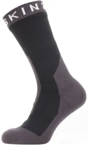 Sealskinz Waterproof Extreme Cold Weather Mid Length Sock Black/Grey/White S Calzini ciclismo