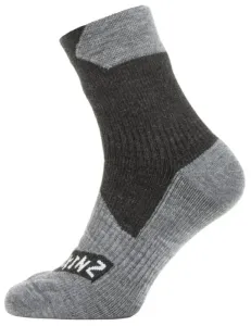 Sealskinz Waterproof All Weather Ankle Length Sock Black/Grey Marl L Calzini ciclismo