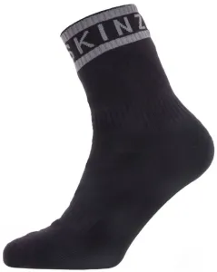 Sealskinz Waterproof Warm Weather Ankle Length Sock With Hydrostop Black/Grey M Calzini ciclismo