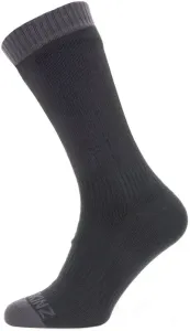 Sealskinz Waterproof Warm Weather Mid Length Sock Black/Grey L Calzini ciclismo