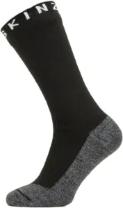 Sealskinz Waterproof Warm Weather Soft Touch Mid Length Sock Black/Grey Marl/White L Calzini ciclismo