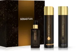 Sebastian Professional Set regalo di trattamento nutriente per lucentezza di capelli Dark Oil