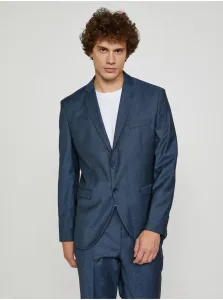 Dark Blue Suit Jacket with Wool Selected Homme My Lobbi - Men #189166