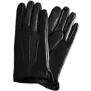 Semiline Woman's Women Leather Antibacterial Gloves P8207 #197091