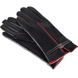 Semiline Woman's Women Leather Antibacterial Gloves P8214 #197104