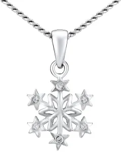 Silvego Collana in argento Fiocco di neve ZTJ81189VSW (collana, pendente)