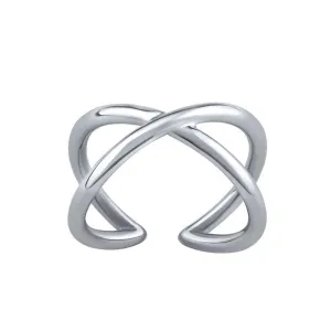 Silvego Elegante anello in argento aperto Arin Infinity RMM22726