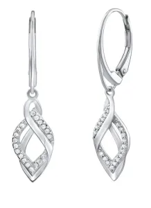 Silvego Eleganti orecchini in argento con zirconi FW9671E