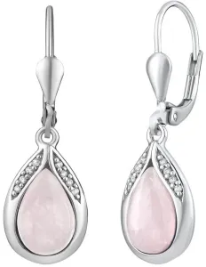 Silvego Orecchini in argento con quarzo rosa naturale JST13327RQE #514814