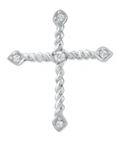 Silvego Pendente in argento Croce con zirconi FW1397