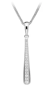 Silver Cat Collana intramontabile in argento con zirconi SC499 (catena, pendente)