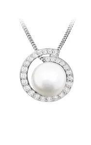 Silver Cat Collana unica in argento con perla autentica SC483 (catena, ciondolo)
