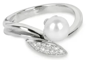 Silver Cat ElegantAnello in argento con zirconi e perla SC215 54 mm