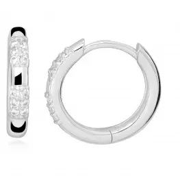 Silver Cat Orecchini minimalisti in argento con zirconi SC511