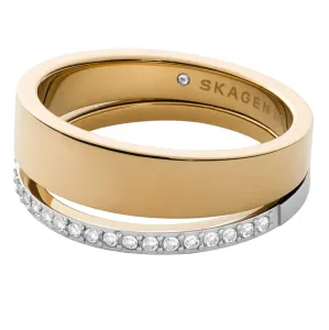 Skagen Intramontabile anello in acciaio bicolore Elin SKJ1451998 50 mm
