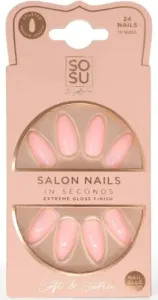 SOSU Cosmetics Unghie artificiali Soft & Subtle (Salon Nails) 24 pz