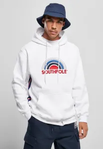 Southpole Multi Color Logo Hoody White