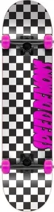 Speed Demons Checkers Checkers Pink Skateboard