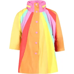Stella McCartney Unisex Rainbow Rain Jacket Multi Coloured - 10Y Multi