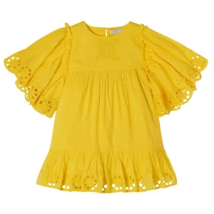 Stella McCartney Girls Flower Dress Yellow - 10Y YELLOW