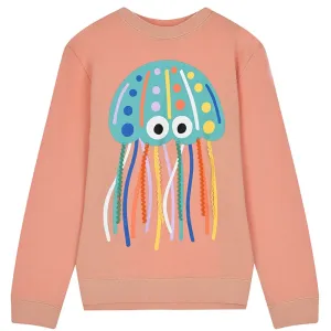 Stella McCartney Girls Jellyfish Print Sweater Pink - 10Y PINK