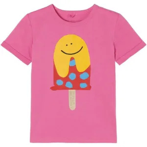 Stella McCartney Girls Ice Lolly Print T-shirt Pink - 4Y PINK