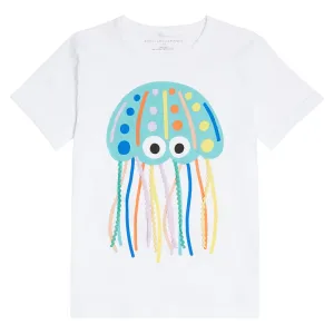 Stella McCartney Girls Jellyfish T-shirt White - 10Y WHITE