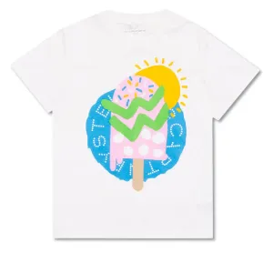 Stella McCartney Girls Lolly Pop Print T-shirt White - 12Y WHITE