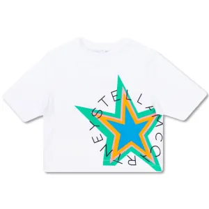 Stella McCartney Girls Star Print T-shirt White - 16Y WHITE