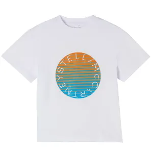 Stella McCartney Unisex Circle logo T-shirt White - 12Y WHITE