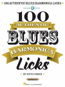 Steve Cohen 100 Authentic Blues Harmonica Licks Spartito #7462