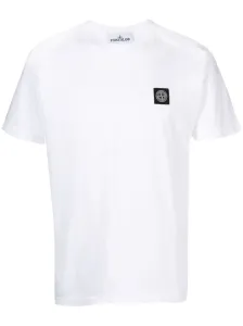 STONE ISLAND - T-shirt In Cotone Con Logo #3008444
