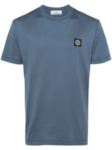 STONE ISLAND - T-shirt In Cotone Con Logo #3068540
