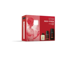 STR8 Red Code - tonico dopobarba 50 ml + gel doccia 250 ml + deodorante spray 150 ml