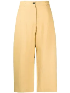 STUDIO NICHOLSON - Pantalone Crop A Gamba Larga In Cotone #3075306