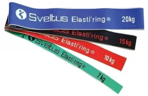 Sveltus Set of 4 Elasti'ring 7 kg-10 kg-15 kg-20 kg Multi Expander #1111966